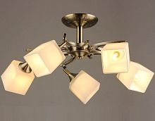 Люстра потолочная пятирожковая Мелодия Света  E27 Старая медь картинка 